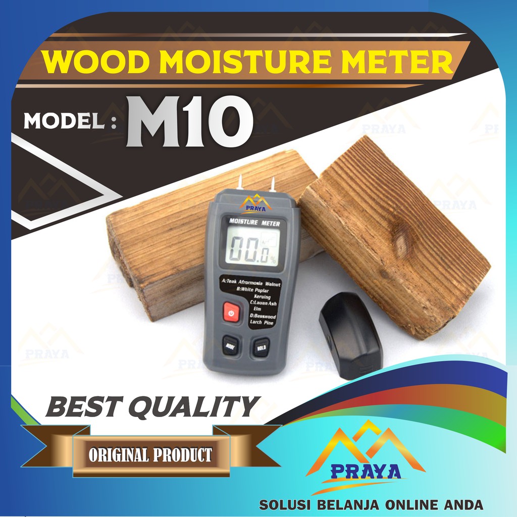 Alat Ukur Kadar Air Kelembapan Kayu Kertas Beton BataLCD Digital Wood Moisture Meter Paper Concrete