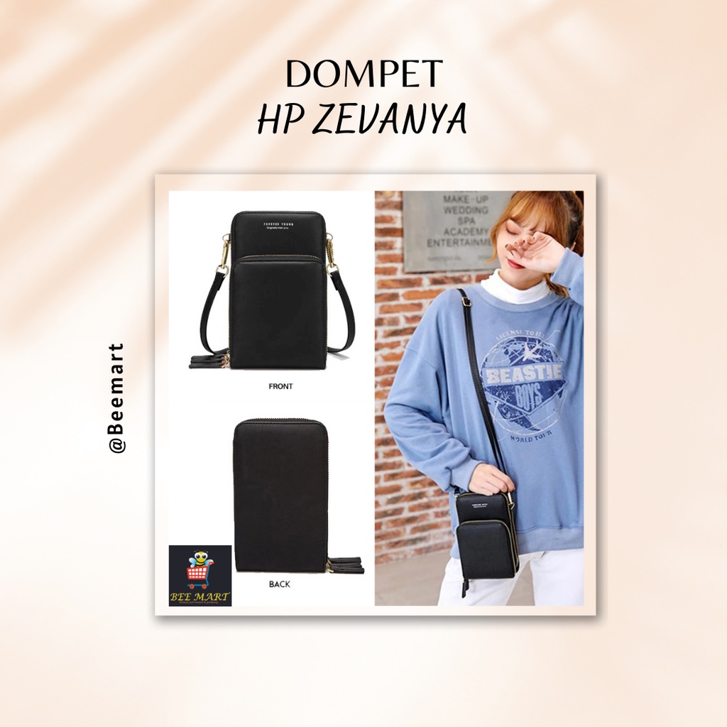 Tas Selempang / HP Wanita Terbaru Kekinian dan Viral Terbaru Kulit Sintetis Miniso ZEVANYA Lc Fashio