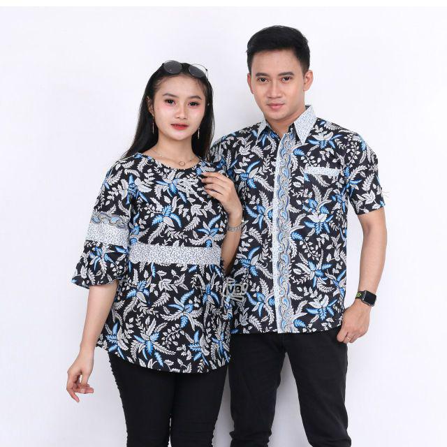 Batik Couple Keluarga Sania Ruffle Ori Ndoro Jowi Dnt Motif Madu Termurah Di Shopee Lho Kakak