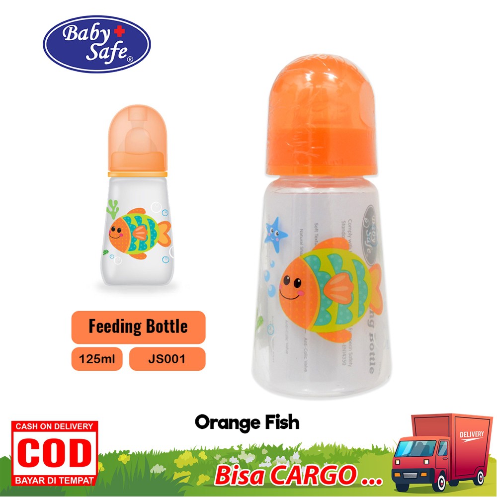 Baby Safe Botol Susu Bayi Feeding Bottle 125 ML JS001 BPA Free