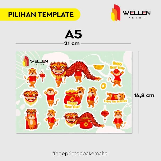 

Sticker Set Dekorasi Imlek / Cetak Deco Stiker Label Aesthetic CNY