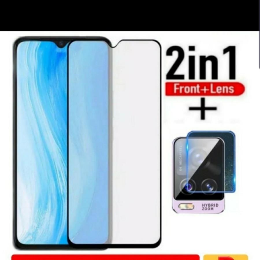 Tempered Glass 9D VIVO V20 V20 SE + Tg Lensa Camera 2in1