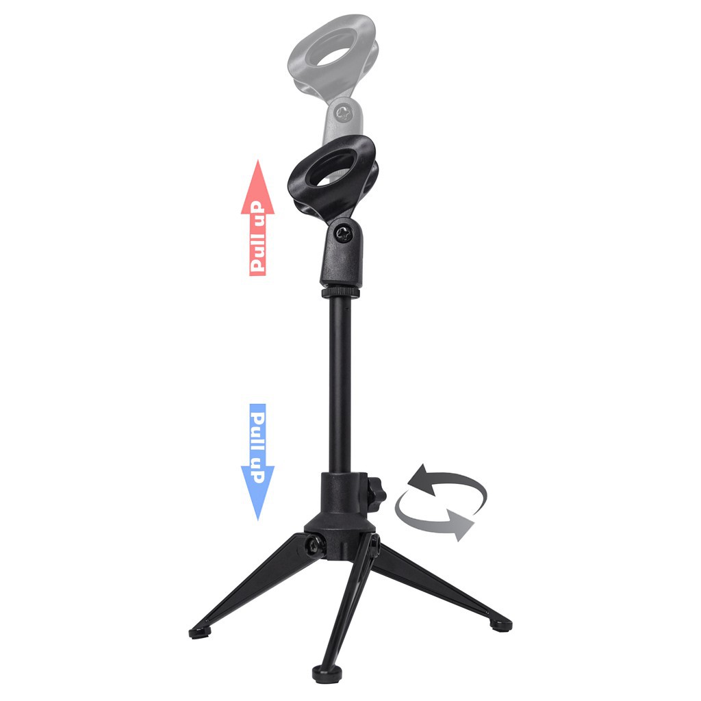 GoodCase - Stand Holder Microphone Meja DH 403 DH 402 Universal Mic Dudukan DH 403 DH 402 Penyangga Mikrofon Podium L7 F5 Adjustable