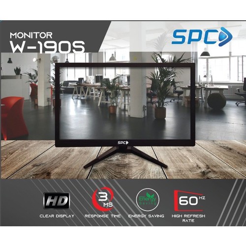 LED Monitor 19" inch Full HD HDMI VGA Input SPC Garansi Resmi