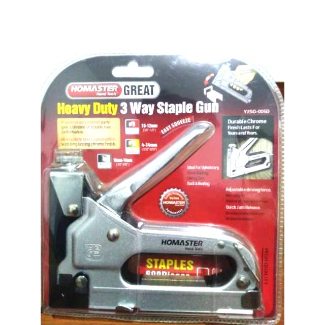 

Staple Gun Hekter Gun Staples tembak Heavy Duty 3 way