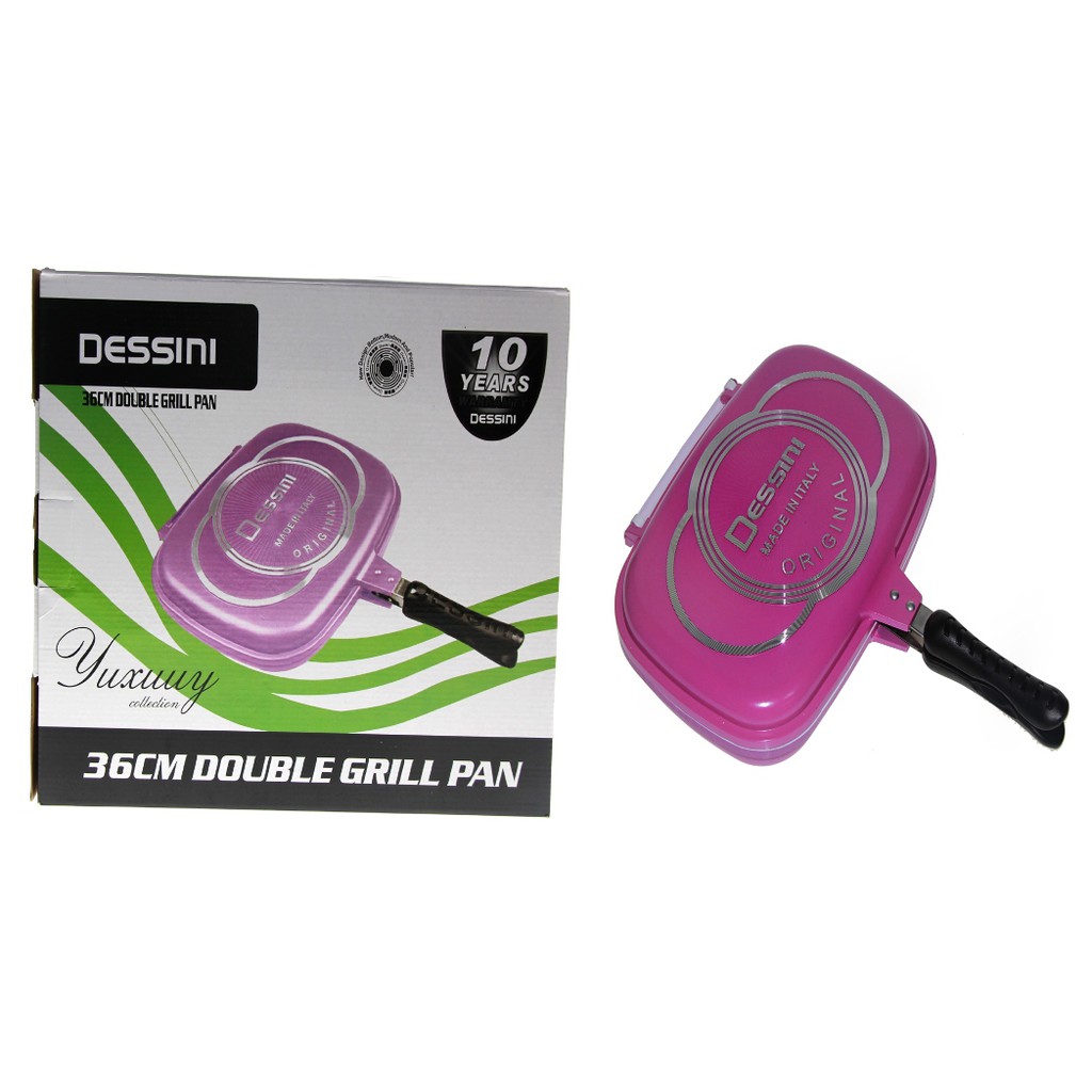Happy Call Dessini / DESSINI 36CM DOUBLE GRILL PAN / TEFLON DESSINI 36CM