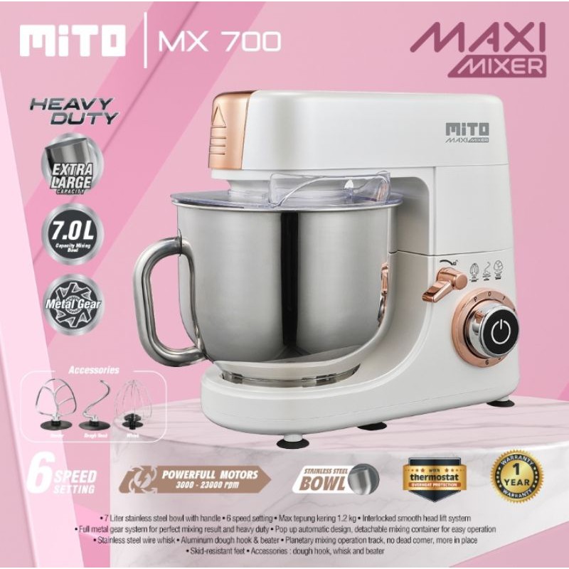 stand mixer Mito mx700 maxi.