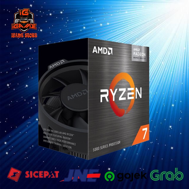 AMD Ryzen 7 5700G Box Cezanne 7nm With Radeon Vega Graphics TOP GAN