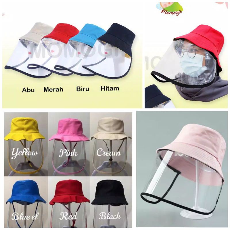 Topi bucket face shield bisa Border nama mode rimba bisa COD