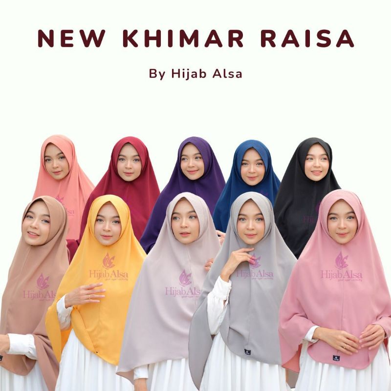 Khimar Raisa by Hijab Alsa Kerudung  Syar'i
