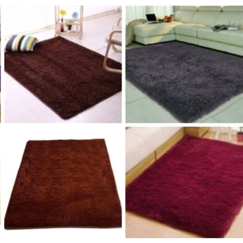 Karpet Surpet bulu Rasfur 150 x 105  cm  tebal 5,5 cmhalus lembut