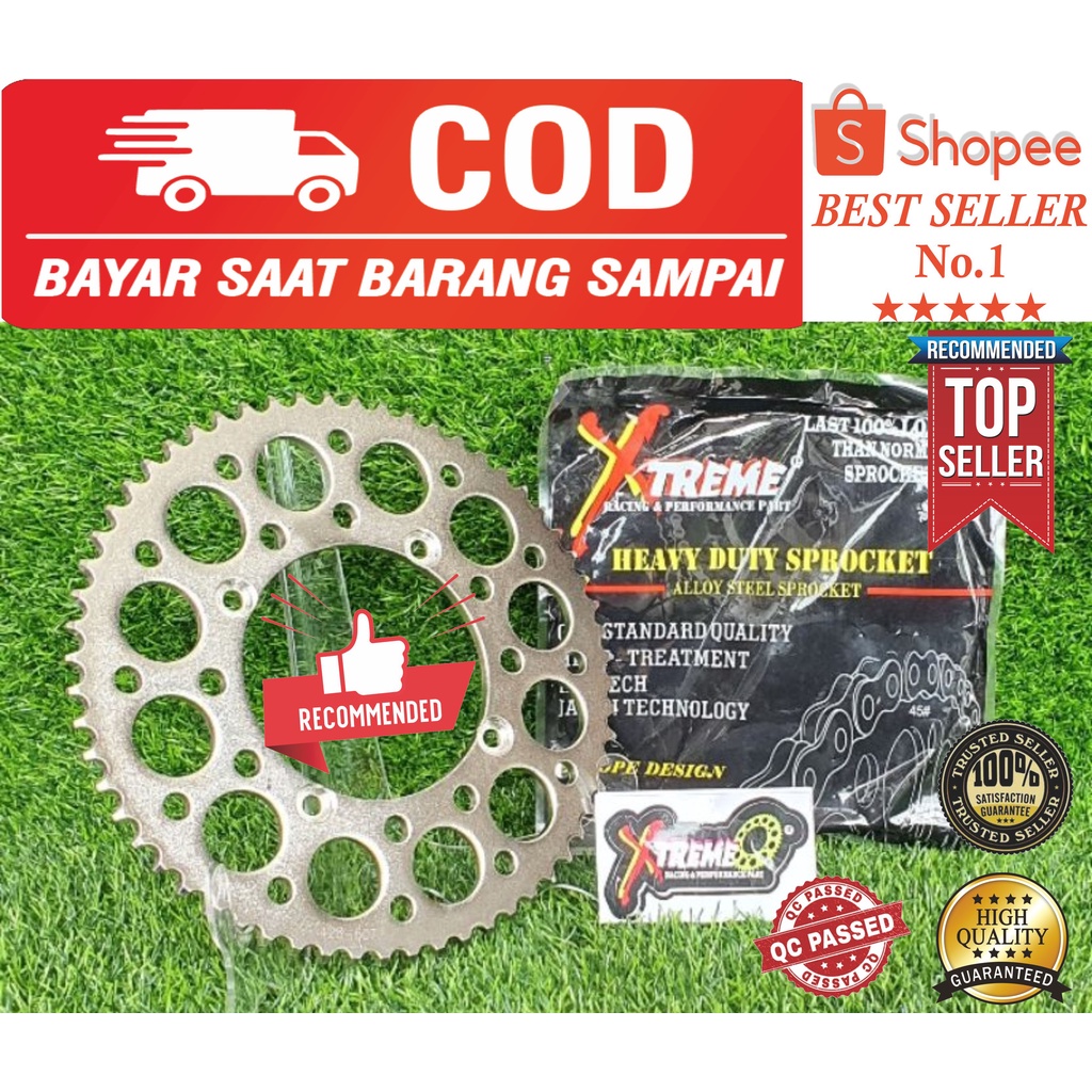 GIR MOTOR ( GEAR MOTOR ) KAWASAKI KLX 150 / D'TRACKER 428 - 56T 57T 60T