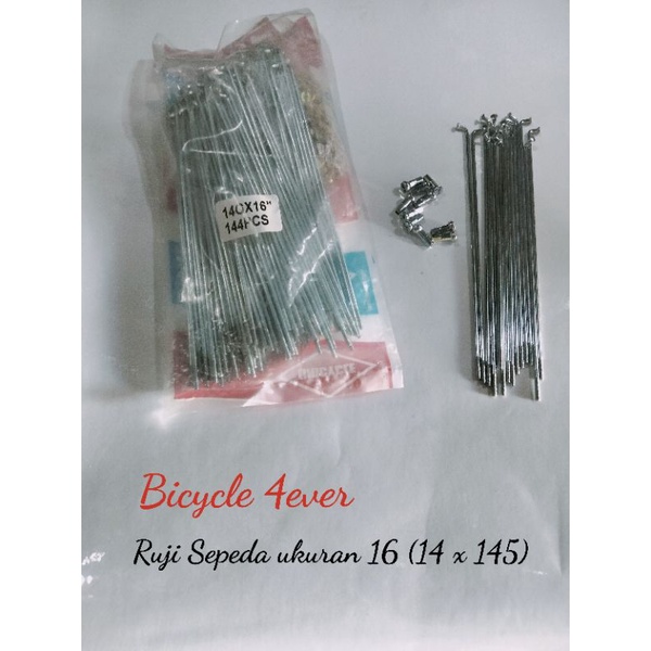 Ruji Sepeda ukuran 16 (ukuran riil 14 G x 145mm)