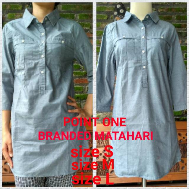 kemeja branded matahari point one.. ready size S