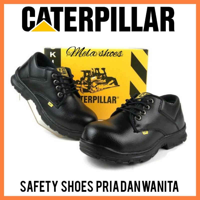 SEPATU SAFETY CATERPILLAR PRIA WANITA/ SEPATU KERJA PABRIK INDUSTRI KITCHEN RESTORAN SPBU ANTI SLIP