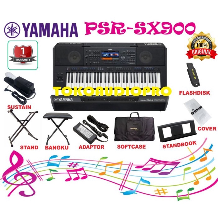 {AudioStore} yamaha psr sx900 / sx-900 / psr sx 900 keyboard paket Berkualitas