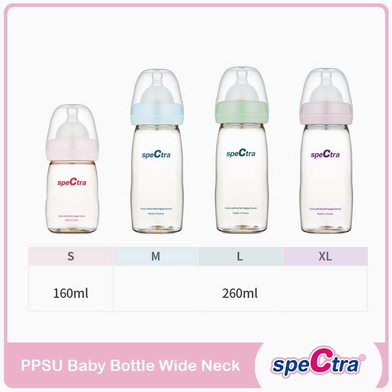 Spectra PPSU Baby Bottle Wide Neck | Botol Susu