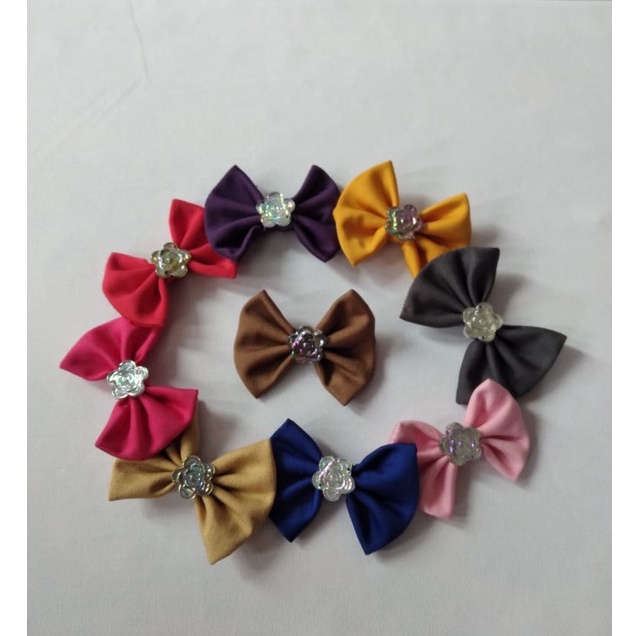 Bros Pita manik' bunga keristal Mini 3 CM Bross Pita Mini / Souvenir