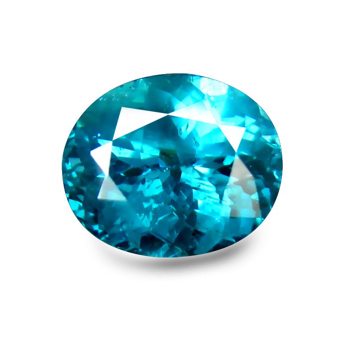 HKD Certified VVS Oval 2.60ct 9X7.6mm Natural Unheated Greenish Blue Apatite Madagaskar AP136