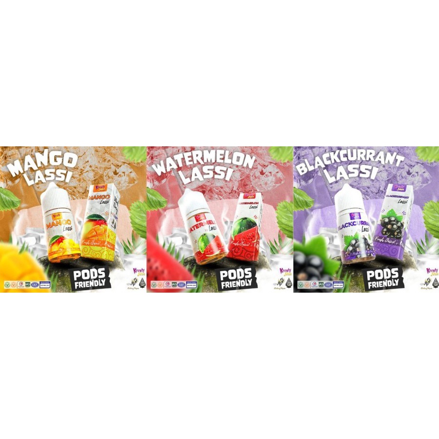 LIQUID KRUSTY JUICE LASSI PODS FRIENDLY 30ML 15MG LASSI SERIES ORI