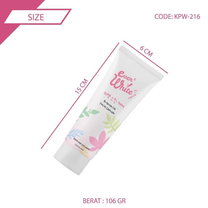 Ever White Facial Wash Face Series Everwhite Asli - KPW-216