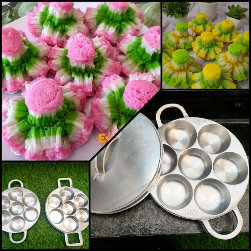 Cetakan Kue Bikang Mawar Cantik Cor Almini Cekung Tebal Eddy MJB Prima