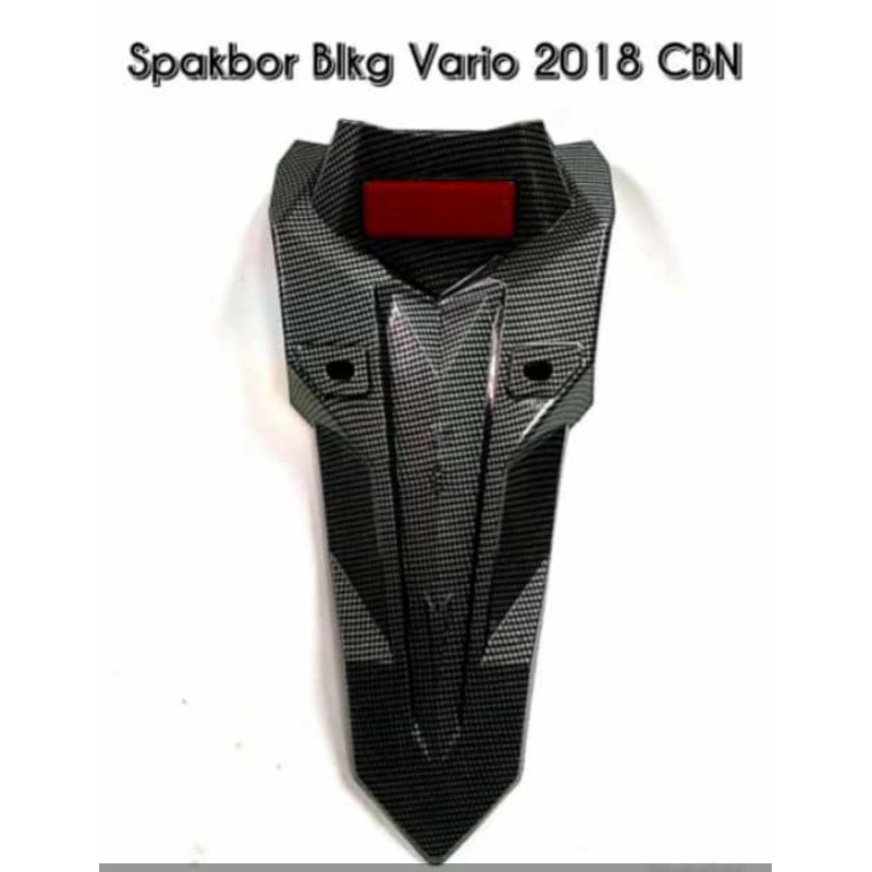 Spakbor Belakang Carbon Vario 150 New 2018 Vario 125 New 2018 Spakbor Belakang /corong knalpot vario
