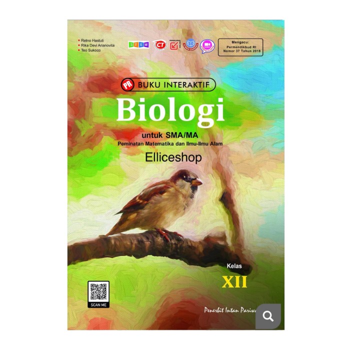 PROMO Buku PR Interaktif Biologi kelas 12/XII, Intan Pariwara - Tanpa kardus