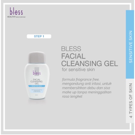 Bless Facial Cleansing Gel 60ml | Susu Pembersih - Kulit Sensitif