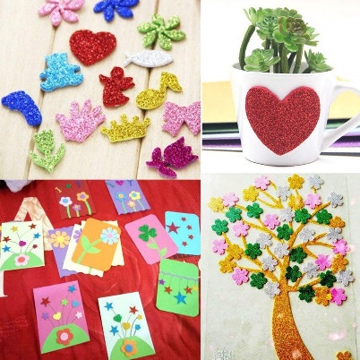 Glitter Sponge Sheet A4 (10 Color)