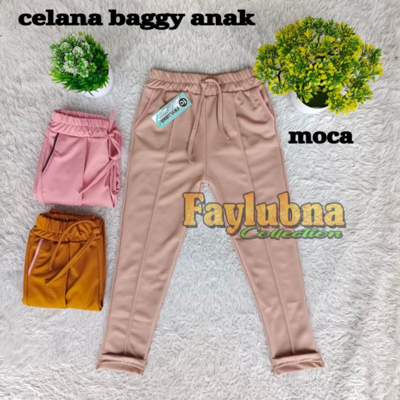 CELANA DOTY SCUBA ANAK 4-10 THUN / CELANA ANAK / CELANA PANJANG ANAK PEREMPUAN / Bawahan Anak Tanggung