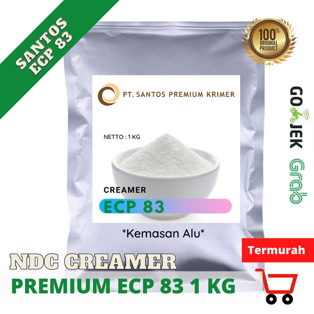 Santos creamer bubuk Non Dairy 1000 g / 1 kg |ECP 83|100% Ori Full ALU