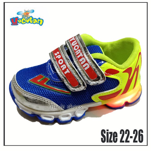 SALE Yucatan LED IDD5339 22-26 / Sepatu Lampu Anak Laki Balita / Sneakers Lampu Anak Laki