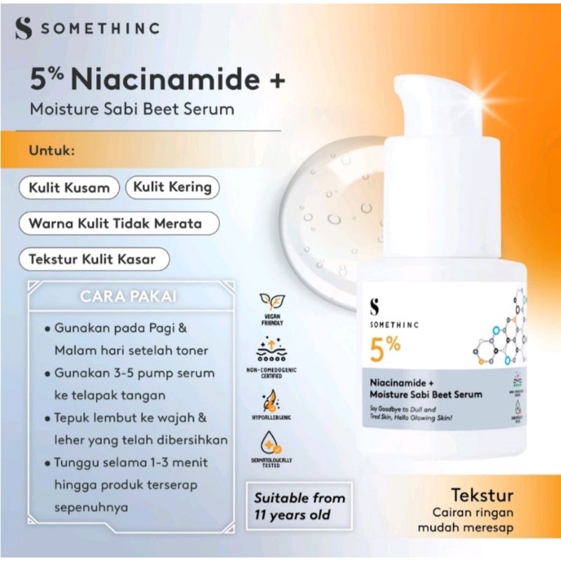 Somethinc Niacinamide 5% 10% Moisture Sabi Beet Barrier Serum 20ml