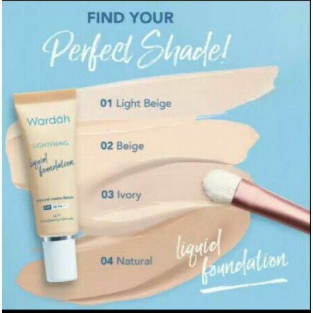 Wardah ligtening liquid foundation spf30 25ml