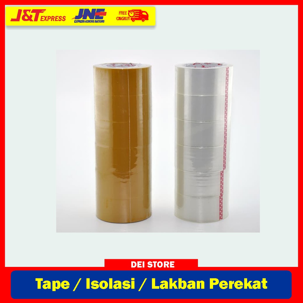 

Tape Isolasi Perekat / Isolasi lakban Kuat / Alat Perekat Solatip 45mm x 63meter