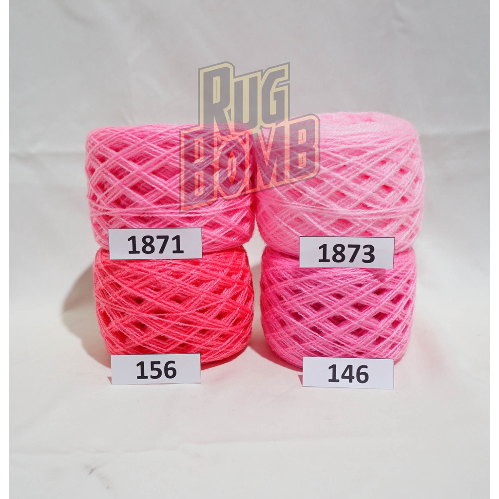 Benang Wool Siet Acrylic Yarn Ply Kecil Warna Pink