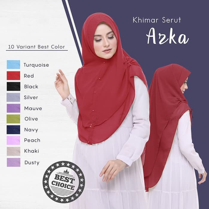 Khimar Jilbab Hijab Serut Azka