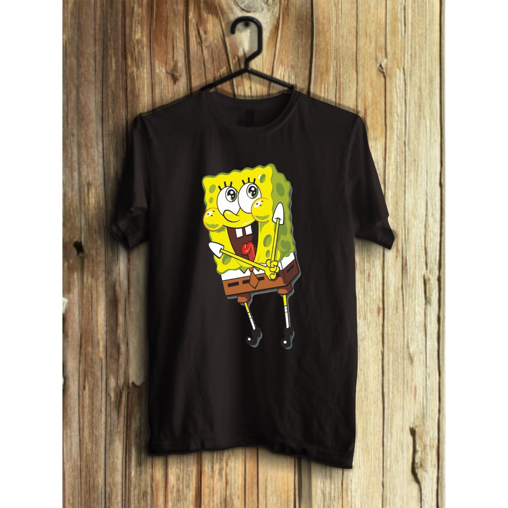T Shirt Distro Motif Spongebob / Kaos Distro / Kaos Cowok / Kaos Cewek