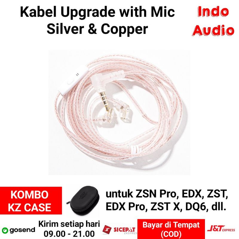 Kabel For KZ Earphone Kabel KZ EDX Pro KZ ZSN Pro X KZ ZEX Pro KZ EDA CCA CRA JCALLY PJ2 Copper JCAL
