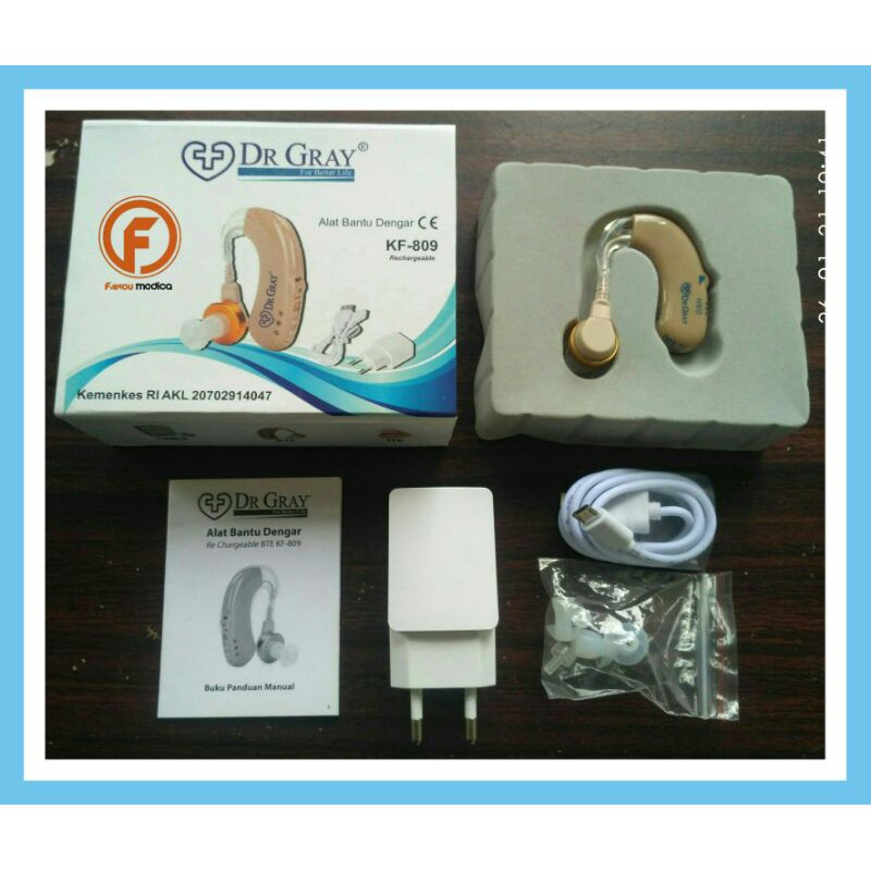 Alat Bantu Dengar Charger KF809 Dr Gray