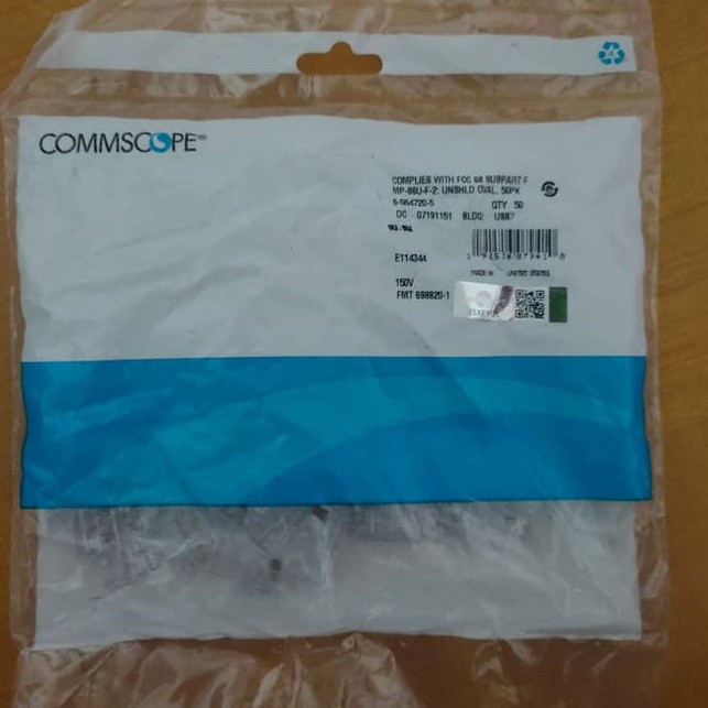 Connector RJ45 CAT 5e AMP COMMSCOPE Eceran | ORIGINAL cat5 cat 5