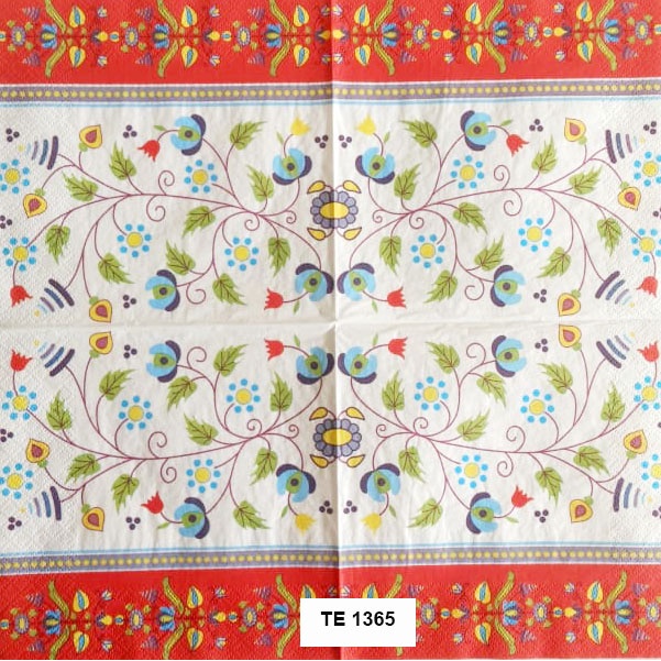 Tisu Napkin Kerajinan  Decoupage  Eropah  33X33 CM TE 1365 TTS