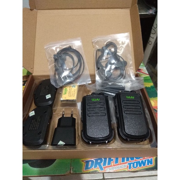 Walkie talkie ht handy talkie WLN KD - C100 paket 2 pcs hanfre