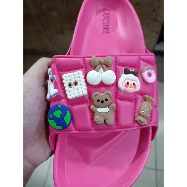 Sandal Selop Jelly Wanita BKK Sandal Premium Karakter Jibbitz Tempelan 1893 Bangkok