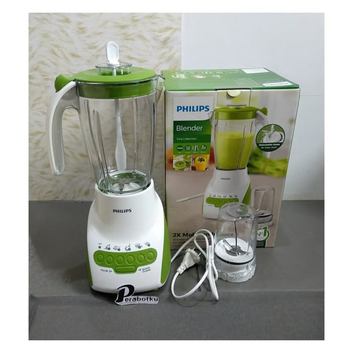 Blender Philips HR 2115 / Blender Philips 2 In 1 Gelas Blender Plastik 2 Liter