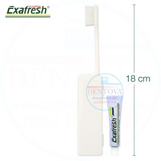 Sikat Gigi Travel Mini Pack Exafresh Toothbrush untuk 