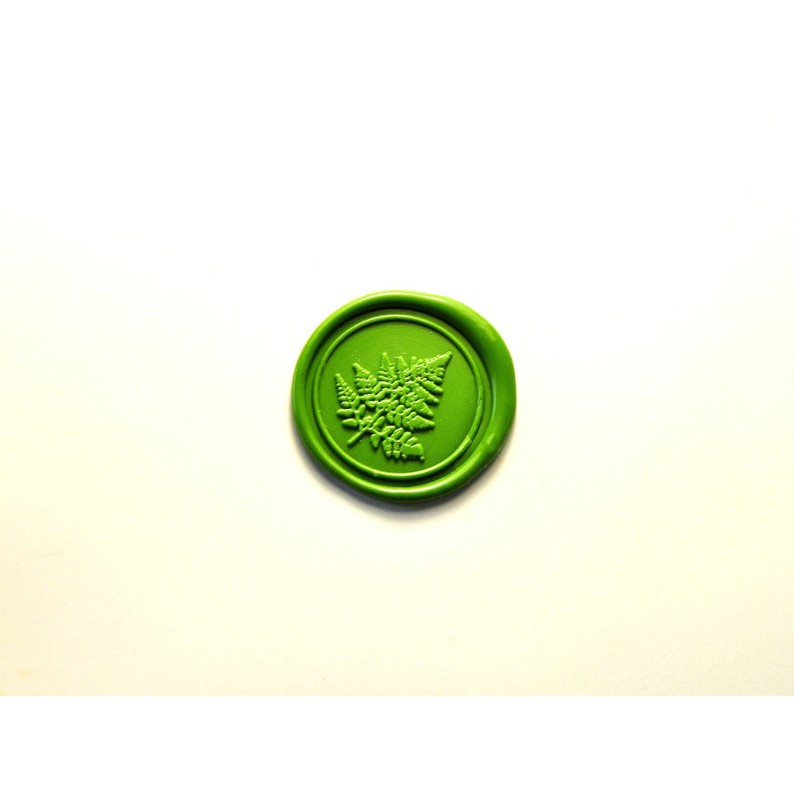 

Fern leaf wax seal stamp Fern leaf wax seals wedding seals invitation wax seals kit gift wrapping