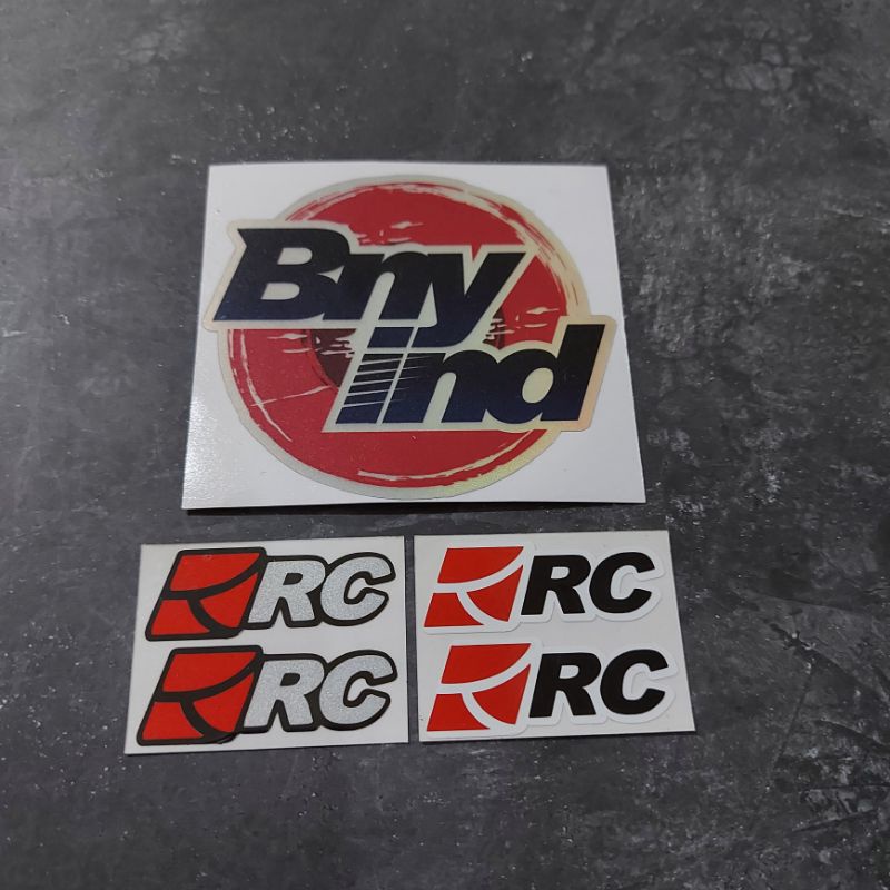 STICKER RC GARAGE STICKER VISOR HELM CUTTING