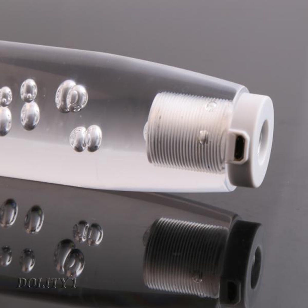 10 /15 /20 /25 /30CM Universal LED Warna-Warni Gradiasi Kristal Gelembung Gaya Manual Mobil Gear Stick Shifter Tuas Knob